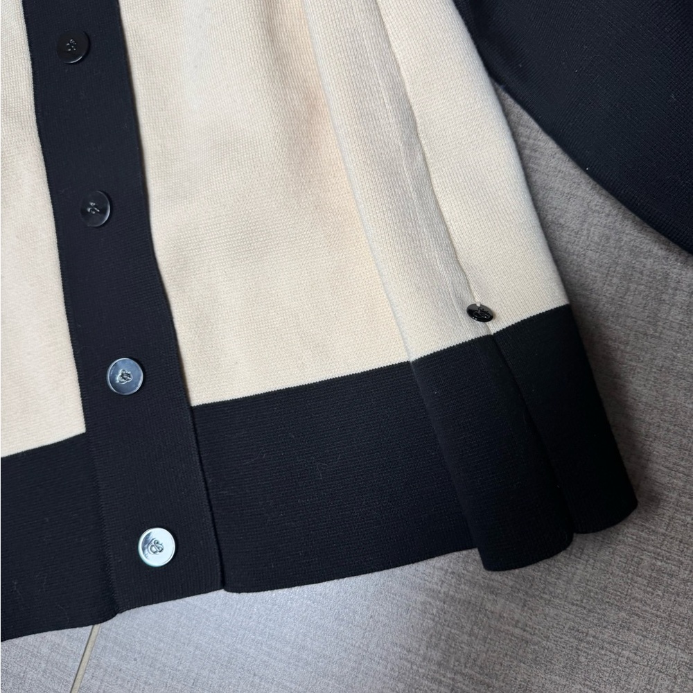 Scotch & Soda Black and Cream Cardigan - Picture 4 of 14